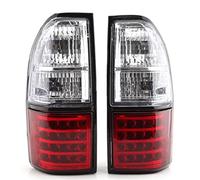 Car Rear Light Assemblies Rear Tail Light For Toyota For Land Cruiser 90 1997 1998 1999 2000 2001 2002 Taillamp Brake Stop Lamp LED Super Bright Rear Tail Light Lens(Red white 1 pair)