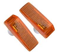 Car Rear Light Assemblies, Side Marker Light Indicator Turn For Signal Lamp For Mercedes-Benz W124 R129 W140 W202 W201 1248202321 2028201521(Yellow Lens)