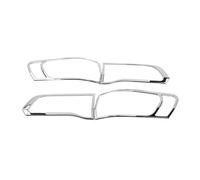 Car Rear Light Cover Trims 2PCS Car Rear Tail Light Lamp Guard Cover Bezel For Jeep For Grand Cherokee 2014 2015 2016 2017 2018 2019 2020 Exterior Accessories Rear Tail Light Guard(Chrome)