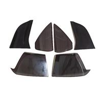 Car Rear Light Cover Trims 6 Pcs/Set For Tesla For Model 3/Y Rear Tail Light Cover ABS Black Car Trim Accessories Adhesive Mounting Protective Rear Taillight Guard(21-24)