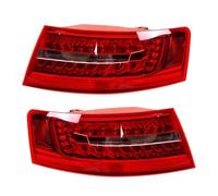 Car Rear Light For A6 For C6 For S6 For Quattro RS6 Saloon Sedan 2009-2011 Rear LED Rear Tail LightS Turn Signal Stop Lamp Car Parts Brake Light Car rear light assembly(Outer 2PCS)