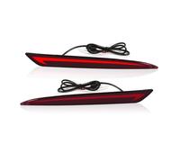 Car Rear Light For Mondeo For Fusion 2013 2014 2015 2016 2017 2018 Car Rear Bumper Reflector Light Dynamic Turn Signal Lamp Tail Brake Taillight lenses(Red A)