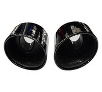Car Rear Light Tail Back Lamp For RS3 RS4 RS4 RS5 RS6 For S3 S4 S5 S6 Double Inner Muffler Tip Nozzle Exhaust Tailpipe Car Exhaust Pipe Exhaust Tip(Black Single tip)