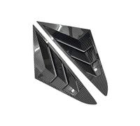 Car Rear Louver Window Side Shutter Cover Trim Compatible For Hyundai Sonata 9th 2015 2016 2017 2018 2019 Sticker Vent Scoop Blind Shades(Carbon Fiber Look)