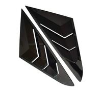 Car Rear Louver Window Side Shutter Cover Trim Compatible For Hyundai Sonata 9th 2015 2016 2017 2018 2019 Sticker Vent Scoop Blind Shades(Gloss Black)