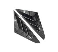 Car Rear Louver Window Side Shutter Cover Trim Compatible For Hyundai Sonata 9th 2015 2016 2017 2018 2019 Sticker Vent Scoop Blind Shades(Carbon Fiber Look)