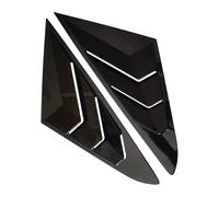 Car Rear Louver Window Side Shutter Cover Trim Compatible For Hyundai Sonata 9th 2015 2016 2017 2018 2019 Sticker Vent Scoop Blind Shades(Gloss Black)