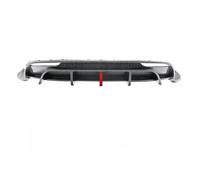 Car Rear Lower Bumper Wing Lip Diffuser For the 2023-2025 new for Tesla for Model 3 rear bumper lip splitter diffuser leading navigation lights(Carbon Print)