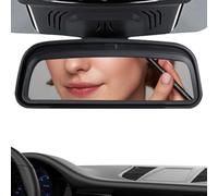 Car Rear Mirror - Glass, Full Angle Adjustable, High-Definition Lens, Universal Holder, Design | Left Right Up Down Lens for Minivan Truck Sedan Caravan Vehicle Road Driving Use