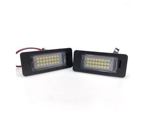Car Rear Number Plate Lamp For A1 For A3 For A4 For A5 For B8 For S4 For S5 For Q5 2pcs LED License Plate Number Light Car Products