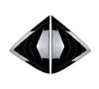Car Rear Quarter Window Louver Blinds for Ford Fiesta MK7/7.5 2008-2017, Side Window Air Vent Shutters ABS Plastic Shade Cover Trim,Black