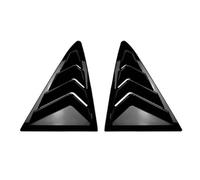 Car Rear Quarter Window Louver Blinds for Ford Fiesta MK8 2018-2025, Side Window Air Vent Shutters ABS Plastic Shade Cover Trim,Black