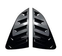 Car Rear Quarter Window Louvers for Volkswagen Polo MK6 2018-2025, ABS Plastic Side Vent Blinds OEM Style Trim Cover Trim UV-Protected,Black