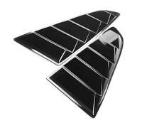 Car Rear Quarter Window Louvers Scoops Spoiler Tunning Panel Side Air Vent Cover Fit For Ford Mustang 2015-2021 Rear Side Window Louvers(Gloss black)