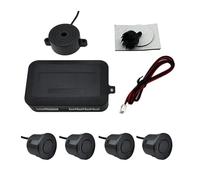 Car Rear Reversing Radar 12V 22mm Parking Sensor Kit Universal 4 Buzzer Reverse Backup Sound Alert Indicator Probe Parking Sensor(Gray)