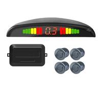 Car Rear Reversing Radar Parking Sensor Kit 22mm Screen Reverse Sound Alert Indicator 8 Colors 2/4 Car Parking Sensor(Grey 4 Sensors)