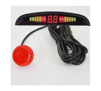 Car Rear Reversing Radar Parking Sensor Kit Backlight Display With Switch Reverse Backup Monitor Detector 4 Vehicles Assist Sensor(Red)