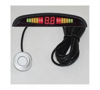 Car Rear Reversing Radar Parking Sensor Kit Backlight Display With Switch Reverse Backup Monitor Detector Vehicles Assist Sensor(Silver)