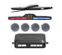 Car Rear Reversing Radar Reverse Kit Vehicle Parking Sensor With 4 Backup Distance Display Car Parking Sensor(Gray)
