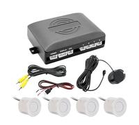 Car Rear Reversing Radar Sensors 22mm AHD Parking Sensor Security Reverse Backup Assistance Monitor Display Parking Assist Sensor(White)