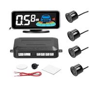 Car Rear Reversing Radar With 8/4 Pcs Parking Sensors LCD Distance Display Sound Warning Buzzer Car Parking Sensor(Black-Rear Pair)