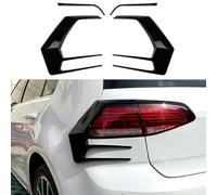 Car Rear Side Bumper Splitter Canard Spoiler Body Kits For VW Golf 7.5 MK7.5 R Rline 2017-2020(Black-Upper)