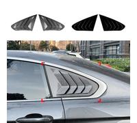 Car Rear Side Window Louvers Air Vent for BMW 4 Series F36 2014-2020, ABS Car Triangular Window Shutter Spoiler Blinds Cover Trim Louver Shade Cover,Gloss black