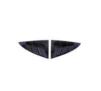 Car Rear Side Window Louvers Air Vent for Tesla Model 3 Highland 2024-, ABS Car Triangular Window Shutter Spoiler Blinds Cover Trim Louver Shade Cover,Bla-ck
