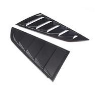 Car Rear Side Window Louvers Compatible With Chevrolet Corvette C7 2014-2019 Triangular Window Glass Blinds (ABS Carbon Fiber)