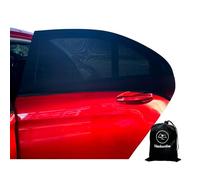 Car Rear Side Window Sunshade -2 Pack,Mesh Baby sedans car Window Screen,Breathable Soft Nylon Sock stly,Double Layer Privacy Protection,Elastic mesh car Shade fit Most Vehicles(Max43.5"*30.5")