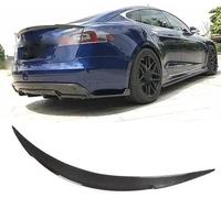 car Rear spoiler for Tesla Model S 2014-2019,Trunk Spoilers Wings body kit Wrap Angle Spoiler Fender Skirt Splitter Canard Protector Tail