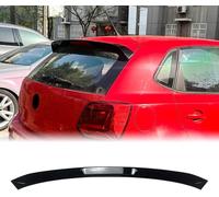 car Rear spoiler for VW Polo 6R 6C GTI 2009-2017,Trunk Spoiler Lip Tail Wing Boot Lid Spoiler Trunk Racing Spoiler Bumper Diffuser Spoiler,A/BLACK