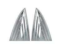 Car Rear Spoiler Rear Quarter Window Louvers Spoiler Panel For Tesla For Model 3 Carbon Fiber ABS Accessories 2020 For Three Car Auto Tail Wing(Silver1)