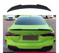 Car Rear Spoiler Splitter, Trunk Boot Lip Wing lid ABS Exterior Accessories, Compatible with BMW 4 Series G22 2Door PSM Style 2020+,A Glossy Black