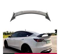 Car Rear Spoiler Splitter, Trunk Boot Lip Wing lid ABS Exterior Accessories, Compatible with Tesla Model Y CMST Style 2021+,A Carbon Fiber Look