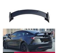 Car Rear Spoiler Splitter, Trunk Boot Lip Wing lid ABS Exterior Accessories, Compatible with Tesla Model 3 CMST Style 2023+,A Glossy Black