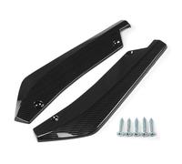 Car Rear Spoilers 2Pcs Rear Bumper Lip Wrap Angle Fit For BMW X5 X7 E46 E91 E90 E93 E81 E82 E87 E60 E65 Notice Size！！！ Spoiler Side Wing(Carbon Fiber Look)