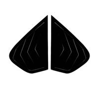 Car Rear Spoilers Abs Material Car Side Rear Window Louver Paste Type Is Suitable Spoilers For BMW X6 E71 E72 2008-2014(Black)