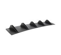 Car Rear Spoilers For A6 For A4 For A5 Rear Bumper Lip Rear Shark Chassis Fin Style Curved Bumper Lip(Black)