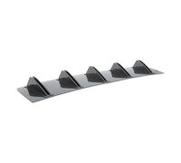 Car Rear Spoilers For A6 For A4 For A5 Rear Bumper Lip Rear Shark Chassis Fin Style Curved Bumper Lip(Carbon)