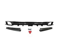 Car Rear Spoilers For Civic Sedan 11th Gen 2022 2023 2024 Car Rear Bumper Diffuser Lip Spoiler Cover Exhaust Body Kit Decoration Parts Diffuser(Carbon Print)