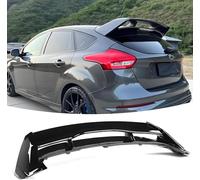 Car Rear Spoilers for Ford Focus III MK3 2011-2018 EcoBoost/ST/ST-Line/T/Titanium/Zetec/RS - Painted Gloss Black, Trunk Roof Tail Wing Easy Installation
