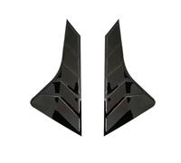 Car Rear Spoilers For Geely Coolray Proton X50 | Rear Roof Spoiler Rear Triangular Window Decorative Shutters Louvers Spoiler Panel 2pcs(Bright black)