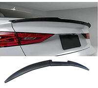 Car Rear Spoilers for Hyundai i40 Sedan 2012 2013 2014 2015 2016 2017 2018 2019, Three-stage Car Rear Trunk Spoiler Tail Wing No Punching Car Accessories, Carbon Fiber Color