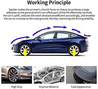 Car Rear Spoilers for KIA K5 Optima 2016-2019, Premium Carbon Fiber Material High Strength Impact Resistance Fade Rust Resistant Durable Styling Body Fitting