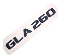 Car Rear Tail Emblem Number Letters Car Sticker Compatible With Mercedes Benz GLA 260 GLA 260 Chrome Silver/Matte Black(Matte Black-Flat)