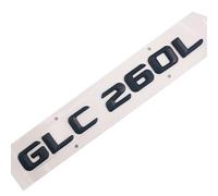 Car Rear Tail Emblem Number Letters Car Sticker Compatible With Mercedes Benz GLC260L GLC 260L Chrome Silver/Matte Black(Matte Black-Sharp)