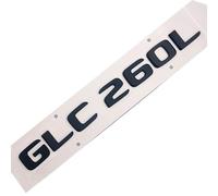 Car Rear Tail Emblem Number Letters Car Sticker Compatible With Mercedes Benz GLC260L GLC 260L Chrome Silver/Matte Black(Matte Black-Flat)