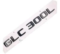 Car Rear Tail Emblem Number Letters Car Sticker Compatible With Mercedes Benz GLC300L GLC 300L Chrome Silver/Matte Black(Glossy Black-Flat)