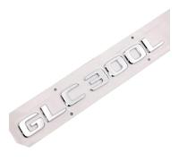 Car Rear Tail Emblem Number Letters Car Sticker Compatible With Mercedes Benz GLC300L GLC 300L Chrome Silver/Matte Black(Silver-Flat)